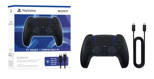 DUALSENSE MIDNIGHT BLACK + USB CABLE - EASY GAMES