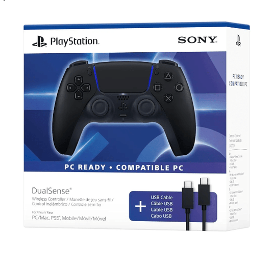 DUALSENSE MIDNIGHT BLACK + USB CABLE - EASY GAMES