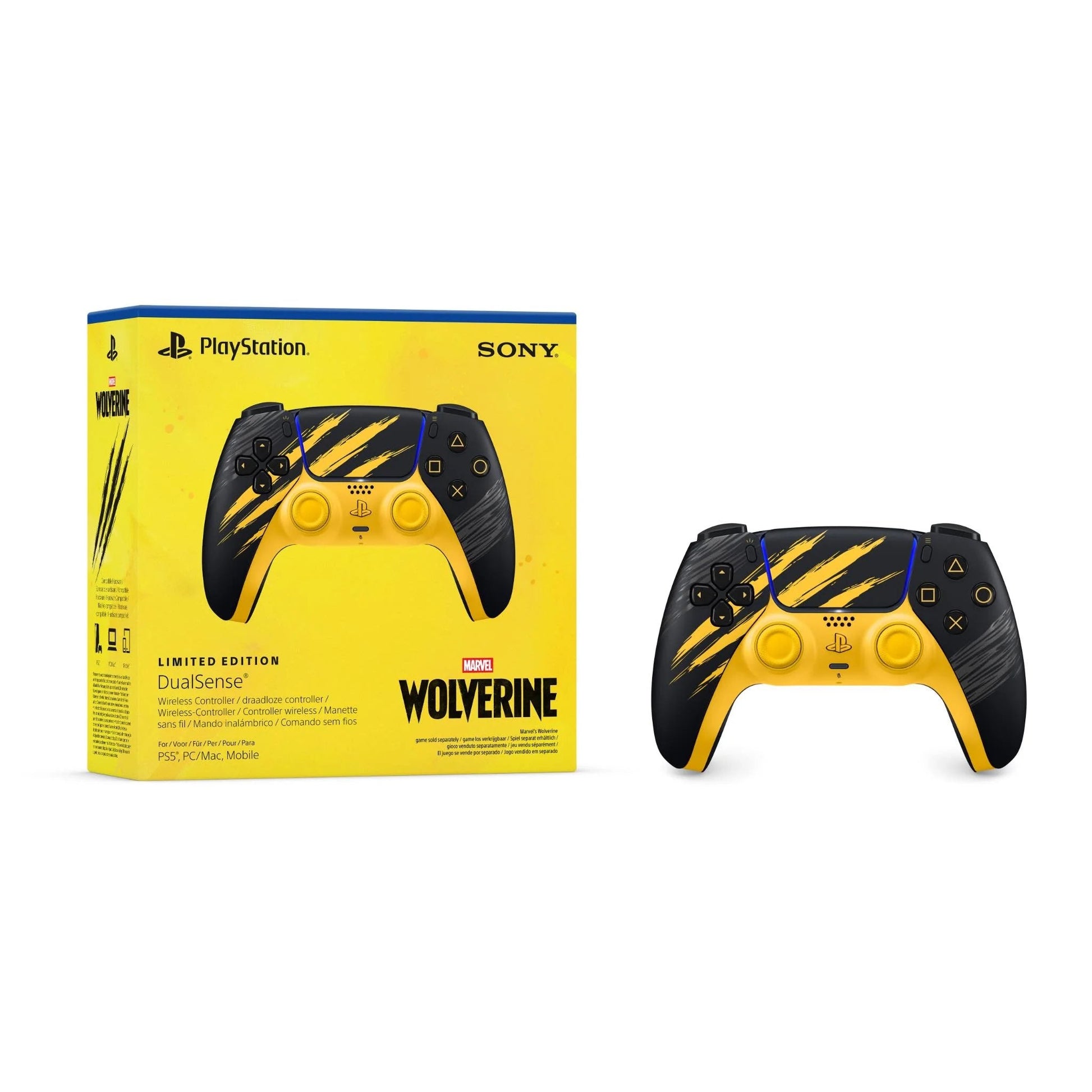 DualSense® Wireless Controller – Marvel’s Wolverine Battle Yellow Limited Edition - EASY GAMES