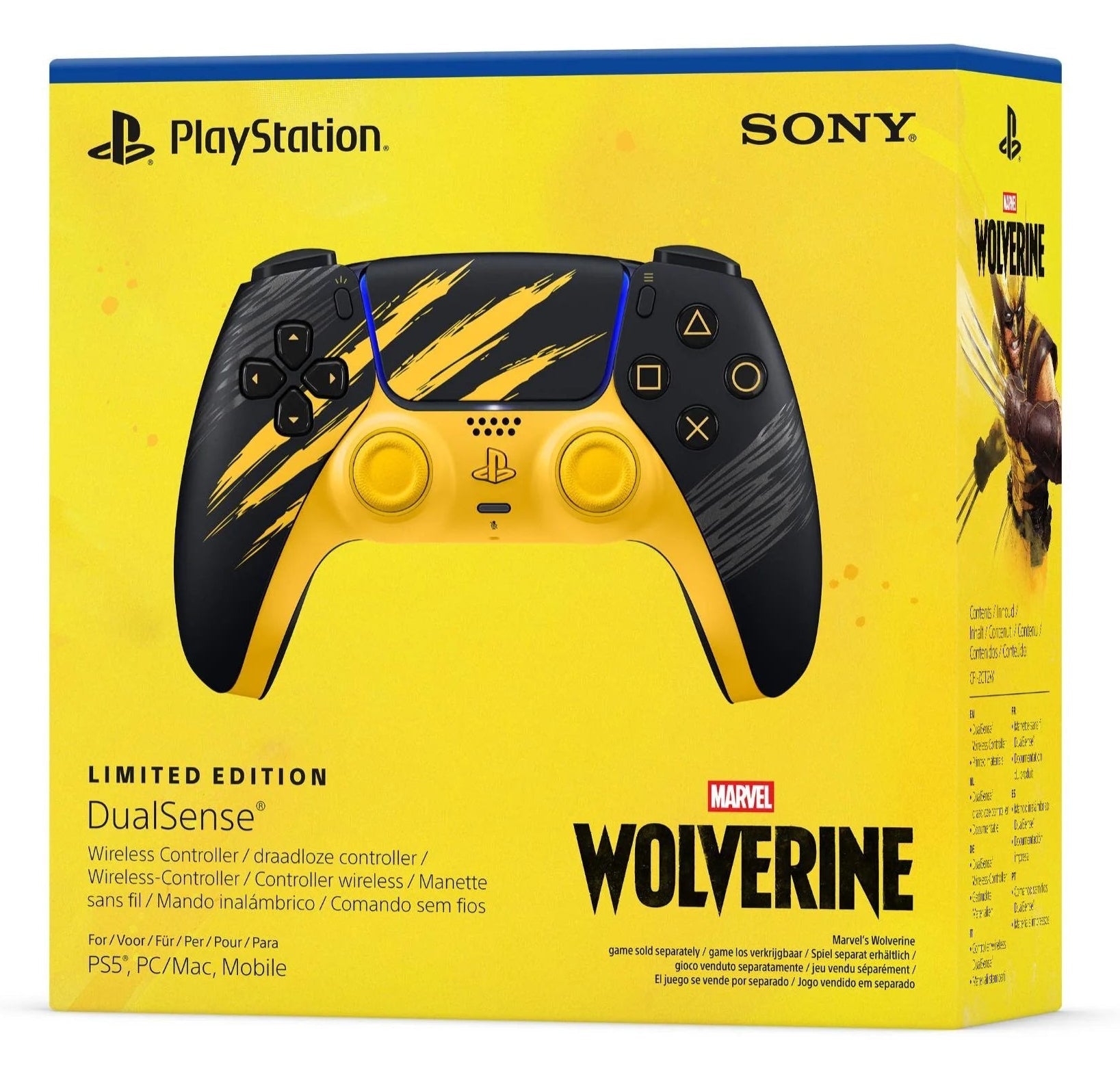 DualSense® Wireless Controller – Marvel’s Wolverine Battle Yellow Limited Edition - EASY GAMES