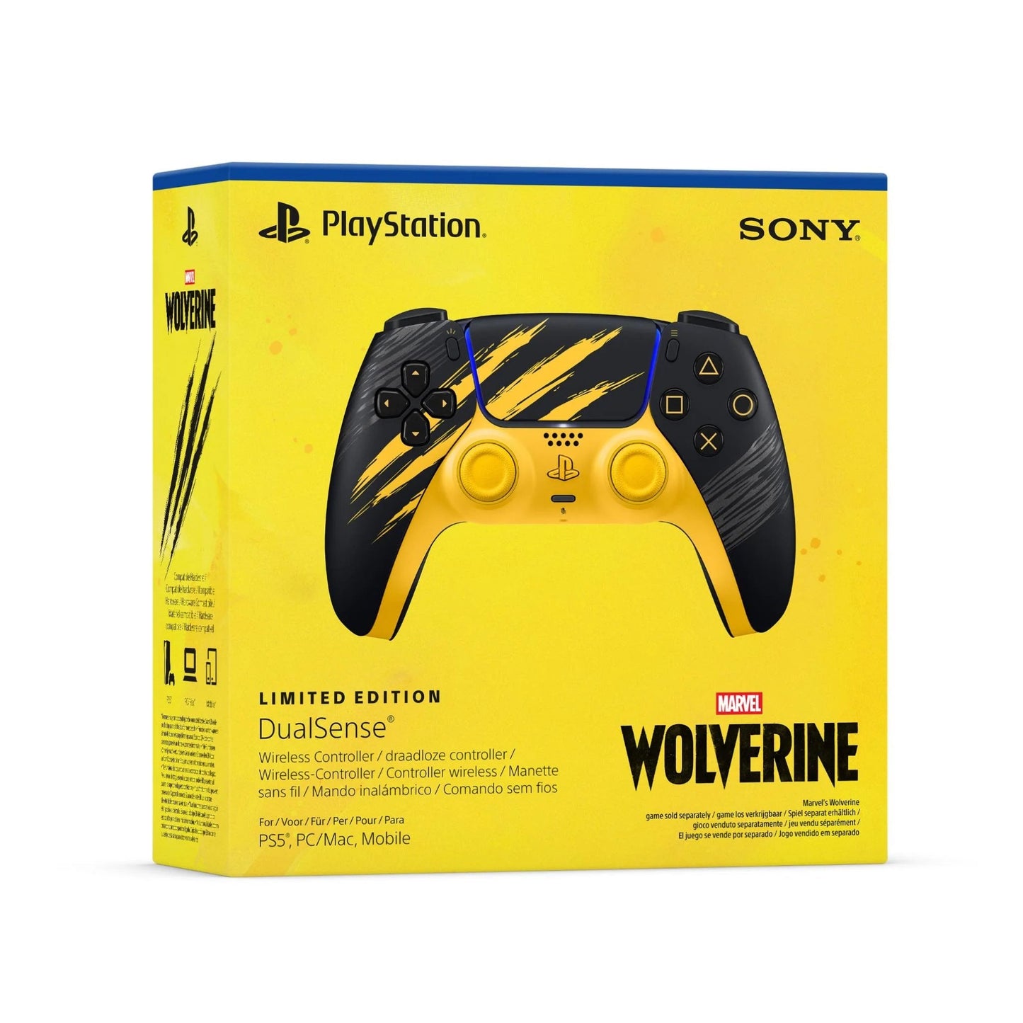 DualSense® Wireless Controller – Marvel’s Wolverine Battle Yellow Limited Edition - EASY GAMES