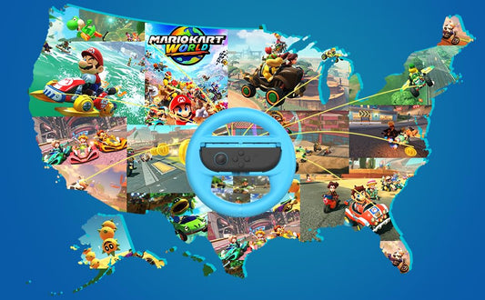 GH4 Pack Switch 2 Steering Wheel Compatible with Mario Kart World GH