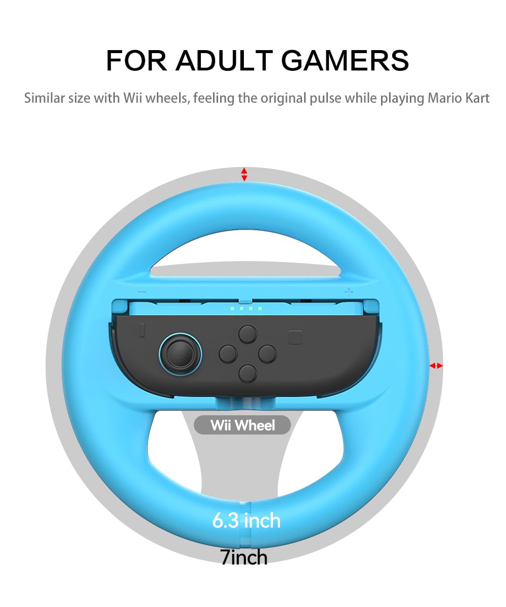 GH4 Pack Switch 2 Steering Wheel Compatible with Mario Kart World GH