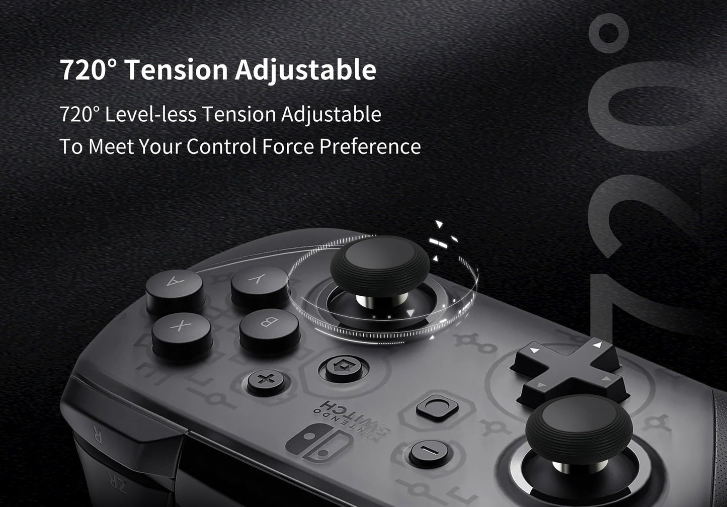 GuliKit 720° Adjustable Tension Magnetic Joystick, for PS5 DualSense Edge GuliKit