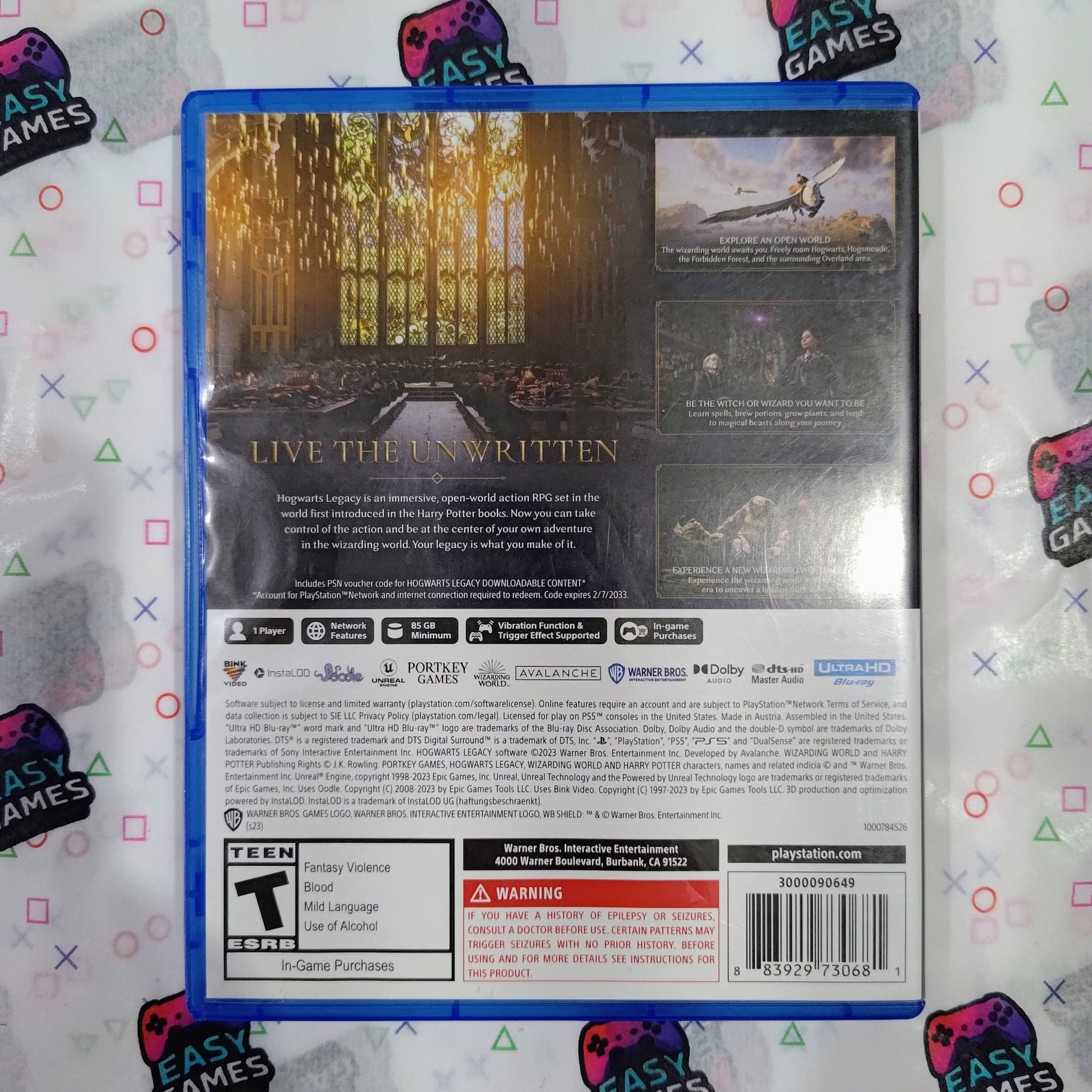 HOGWARTS LEGACY PS5 easy video game