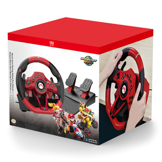 HORI Mario Kart Racing Wheel Pro Deluxe for Switch 2 - Officially Licensed By Nintendo - EASY GAMES