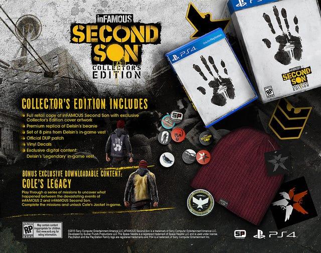 INFAMOUS SECOND SON COLLECTORS EDITION PS4 EASY GAMES