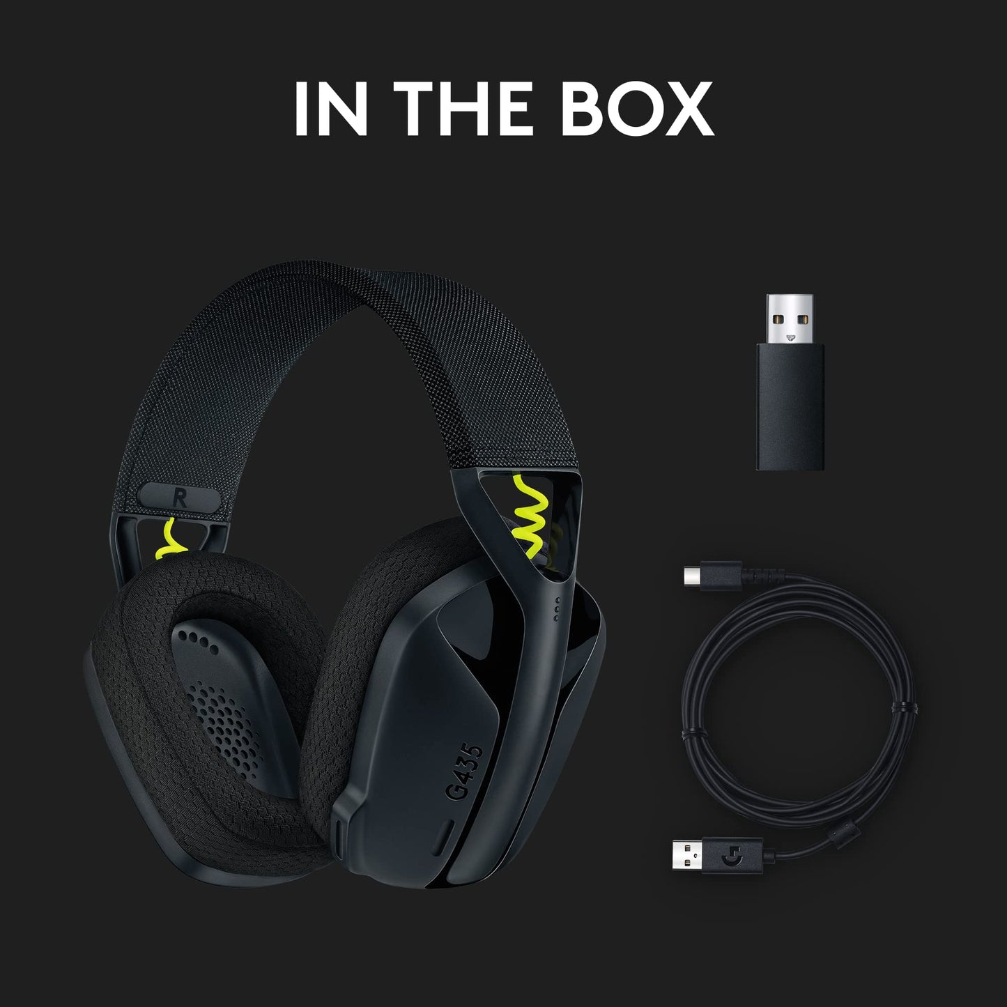 Logitech G435 Lightspeed & Bluetooth Wireless Headset - PS4, PS5, Switch 1 y 2 Logitech G