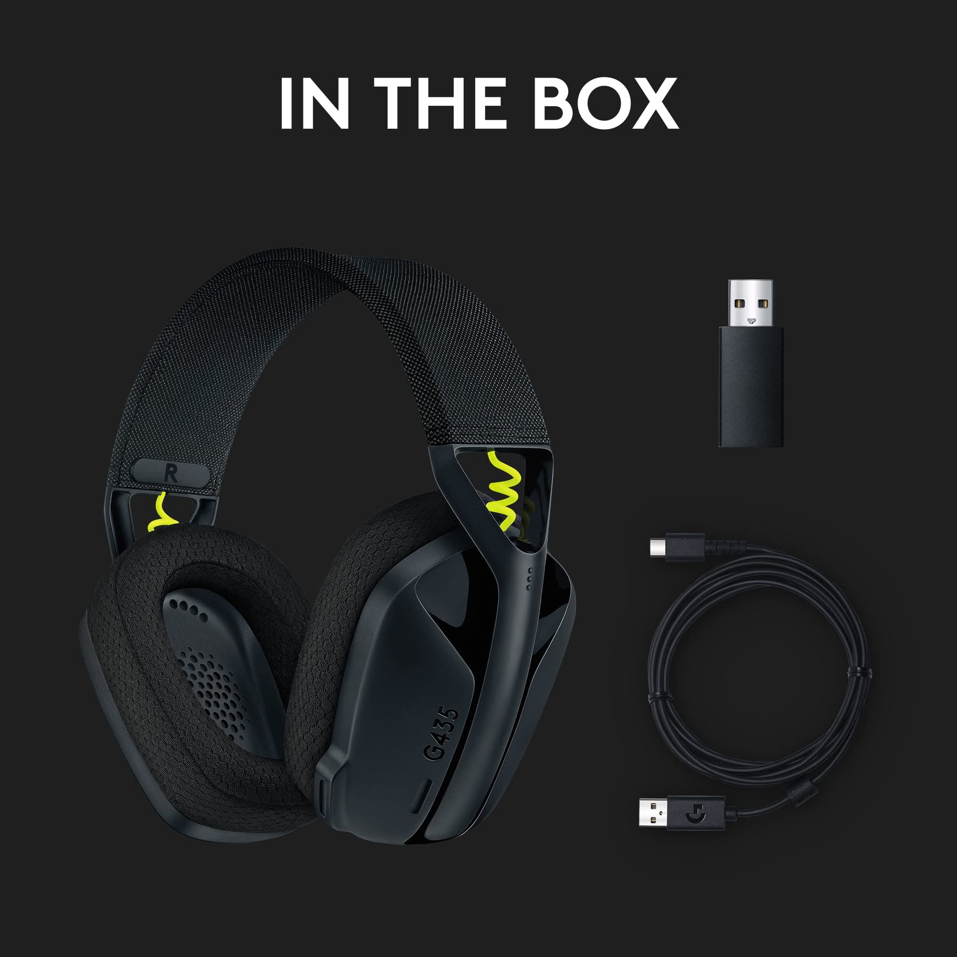 Logitech G435 Lightspeed & Bluetooth Wireless Headset - PS4, PS5, Switch 1 y 2 Logitech G