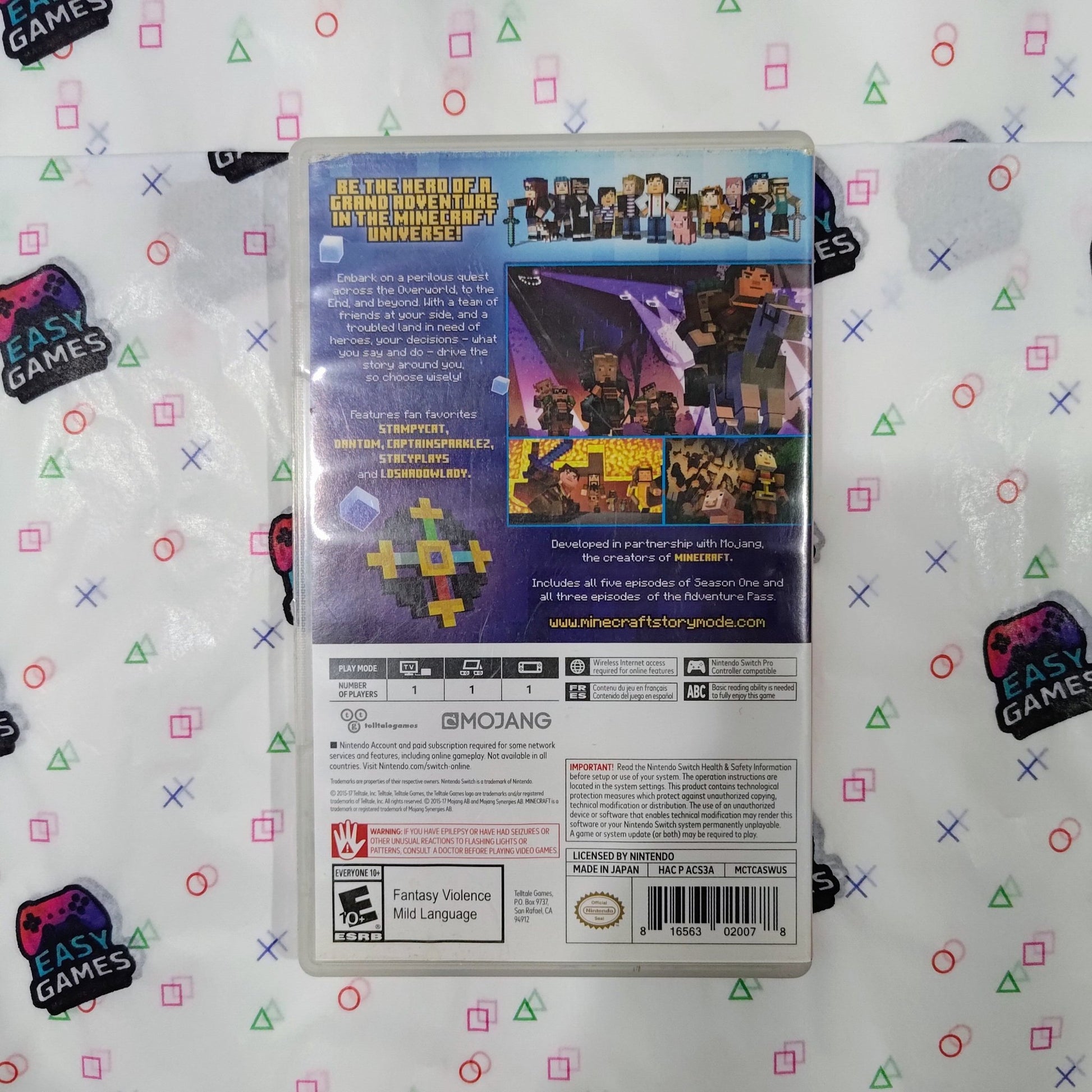 Minecraft Story Mode The Complete Adventure Switch EASY GAMES