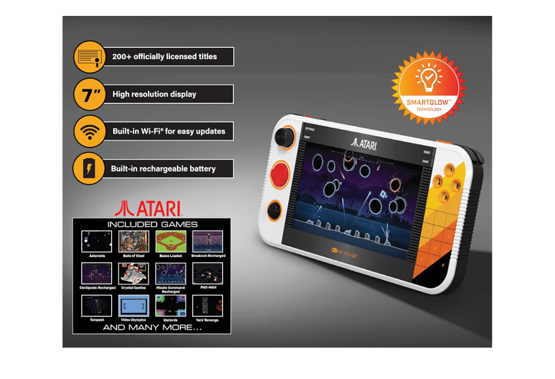 My Arcade Atari Gamestation Go: 200+ Retro Games - EASY GAMES