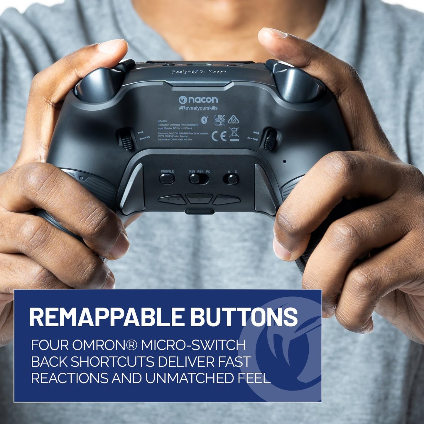 NACON Revolution 5 Pro Licensed PlayStation Wireless Gaming Controller for PS5 / PS4 / PC NACON