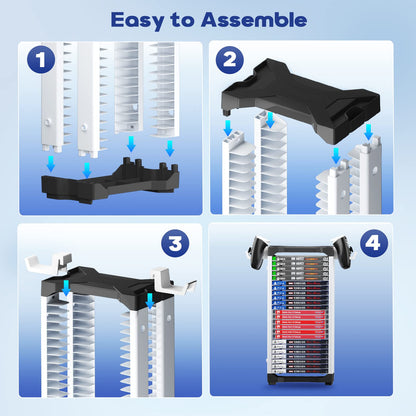 Nargos Video Game Storage for PS5/PS4/PS3/PS2/Xbox/Wii/Switch Nargos
