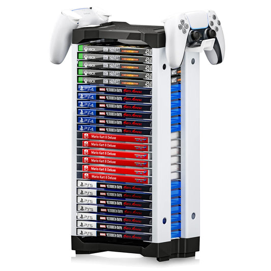 Nargos Video Game Storage for PS5/PS4/PS3/PS2/Xbox/Wii/Switch Nargos
