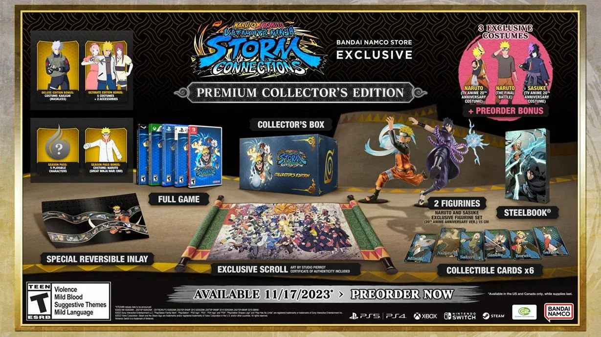 NARUTO X BORUTO NINJA STORM CONNECTIONS PREMIUM PS5 easy video game