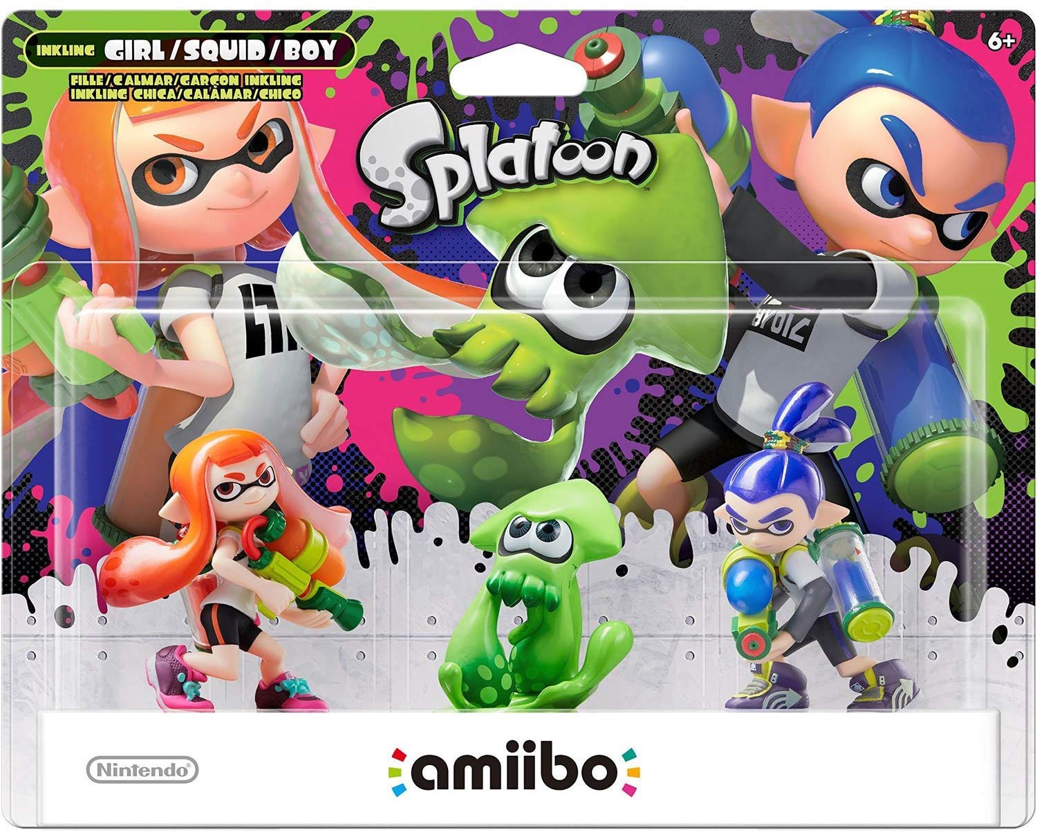 Nintendo Inkling Boy, Girl and Squid - 3-Pack Nintendo
