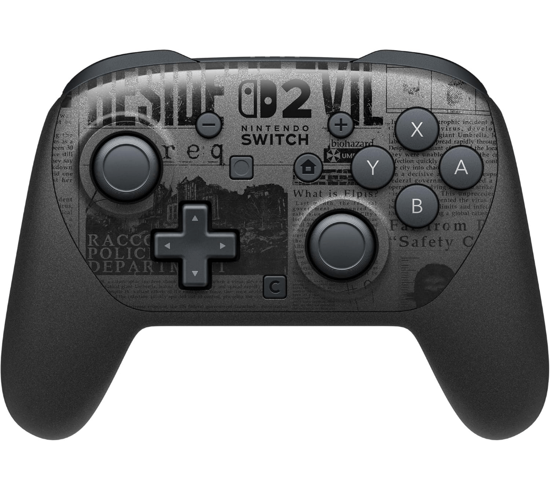 NINTENDO SWITCH 2 PRO CONTROLLER RESIDENT EVIL REQUIEM LIMITED EDITION