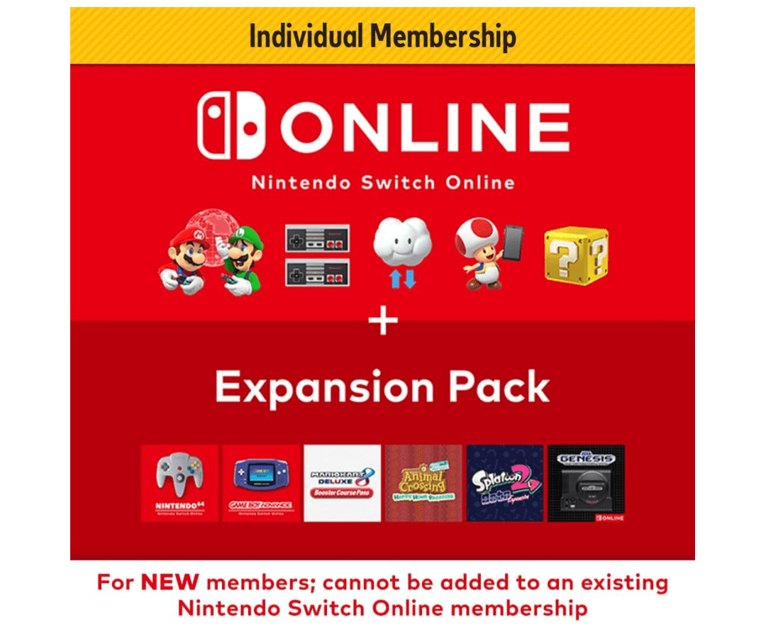 NINTENDO SWITCH ONLINE + EXPANSION