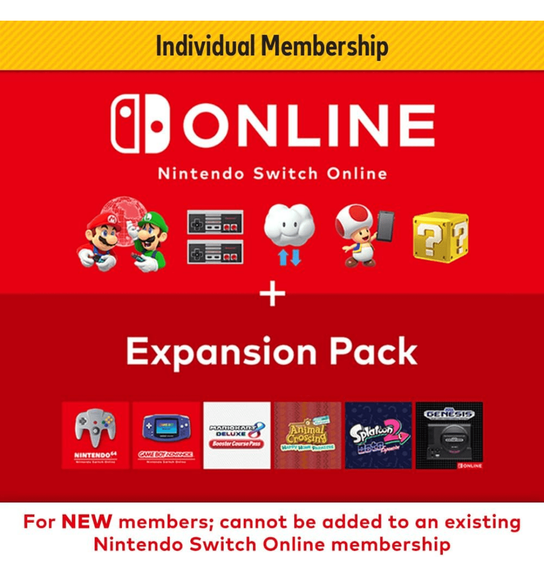 NINTENDO SWITCH ONLINE + EXPANSION