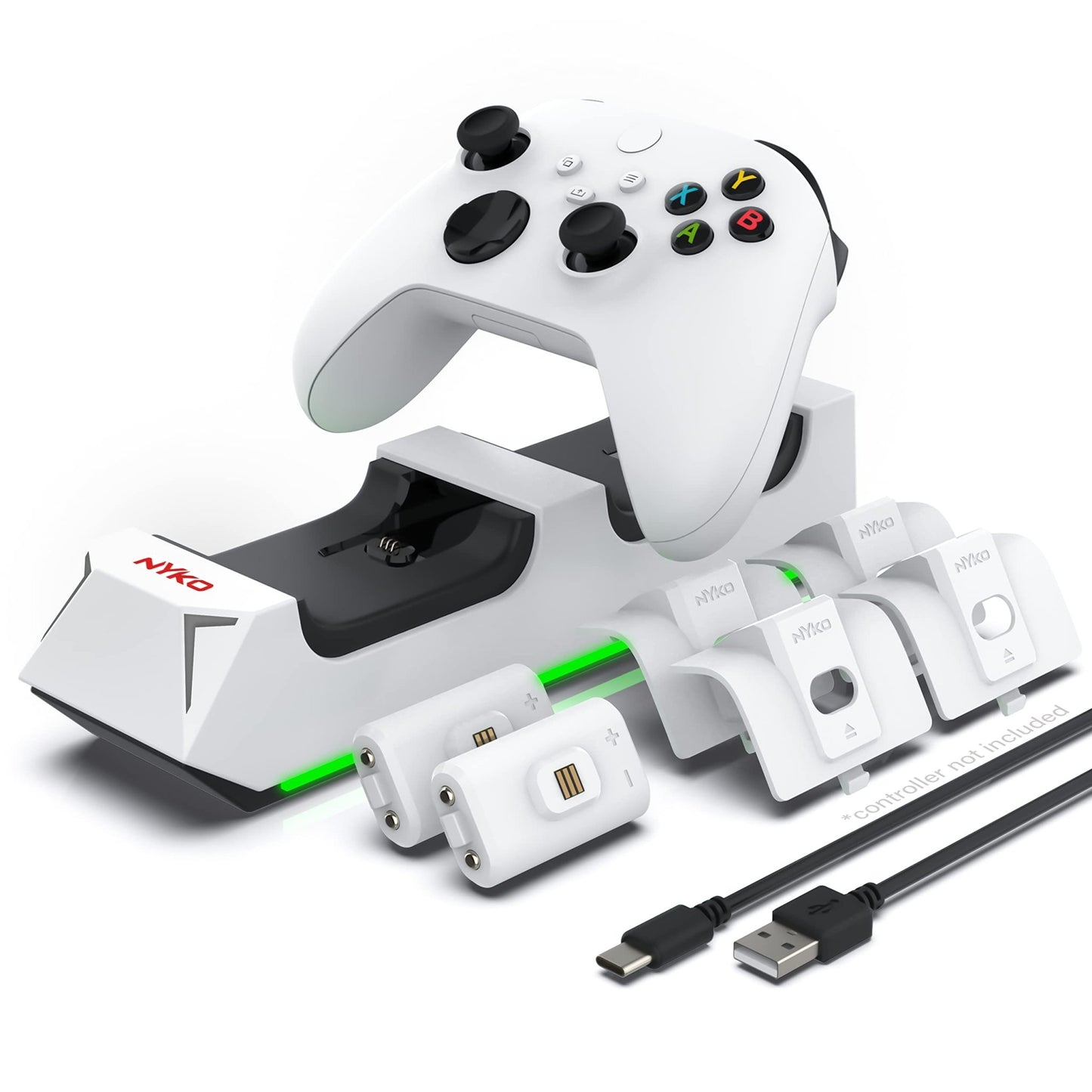 Nyko Charging Station for Xbox Series XS & Charge Base for 2 Controllers Nyko