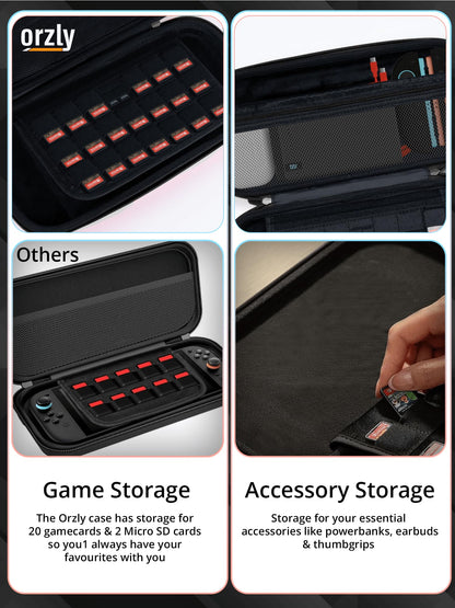 Orzly Accessories Bundle Carry Case & Screen Protector for Nintendo Switch 2 Orzly