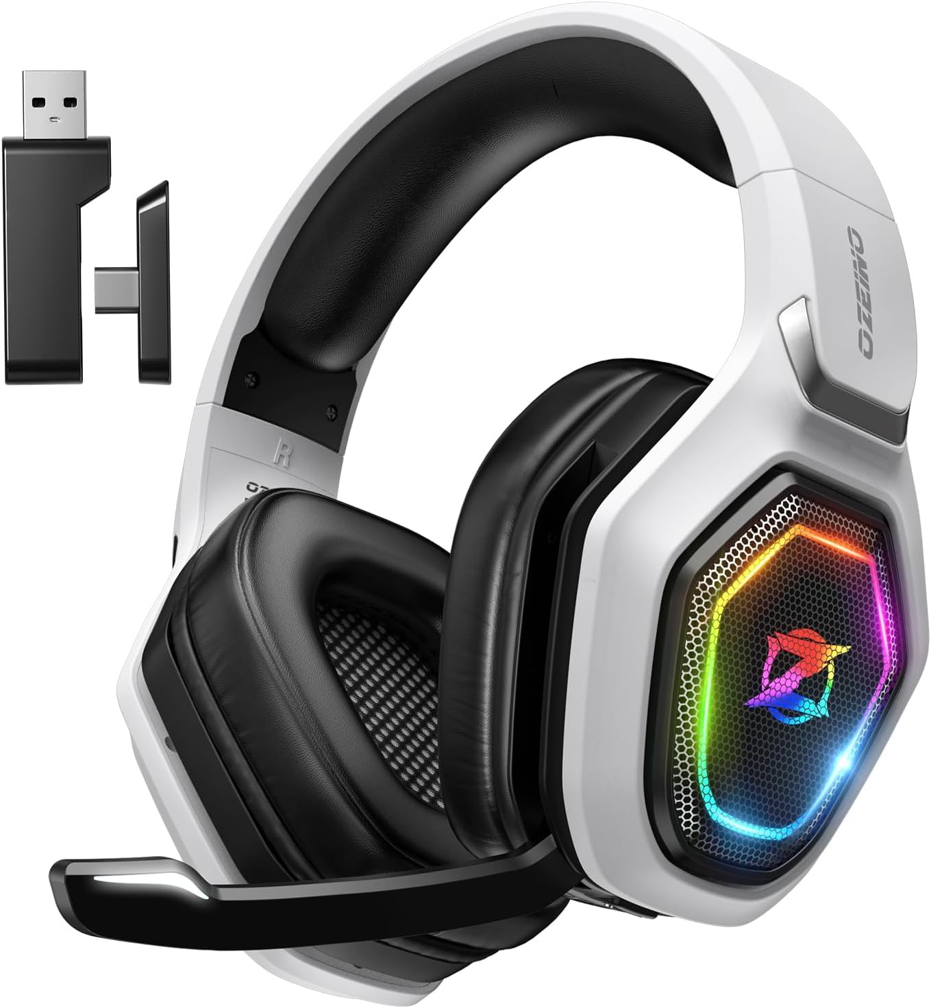 Ozeino 2.4GHz Wireless Gaming Headset for PC, Ps5, Ps4 Ozeino