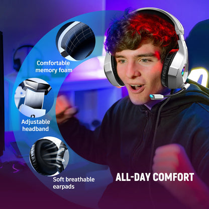 Ozeino Gaming Headset for PC, Ps4, Ps5, Xbox Headset with 7.1 Surround Sound Ozeino