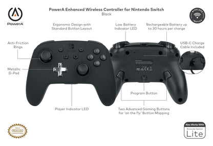 PowerA Enhanced Wireless Controller for Nintendo Switch/Switch 2 / Switch Lite/OLED PowerA