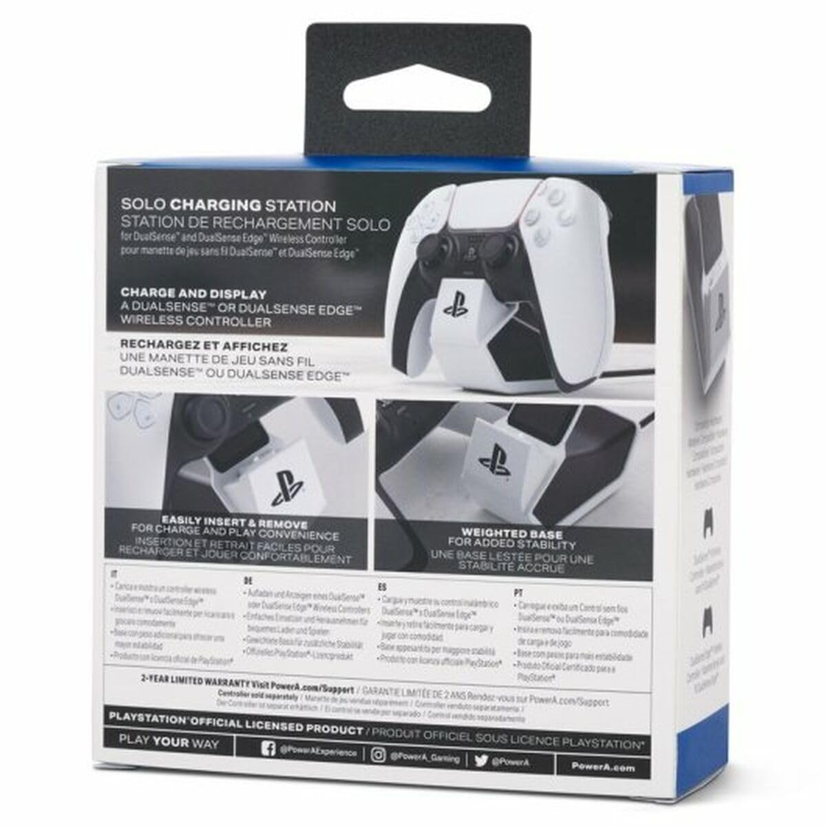 PowerA Solo Charging Station for DualSense Wireless Controllers - White PowerA