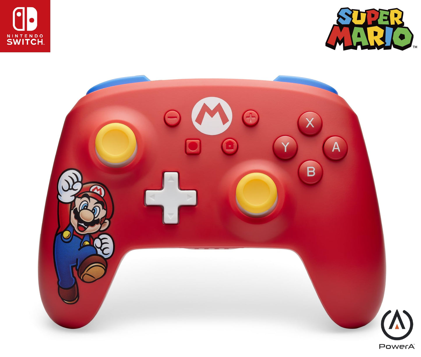 PowerA Wireless Controller, Switch - Mario Joy, Switch Lite/Switch - OLED Model, Switch 2 - EASY GAMES