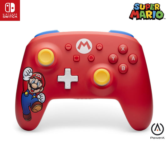 PowerA Wireless Controller, Switch - Mario Joy, Switch Lite/Switch - OLED Model, Switch 2 - EASY GAMES