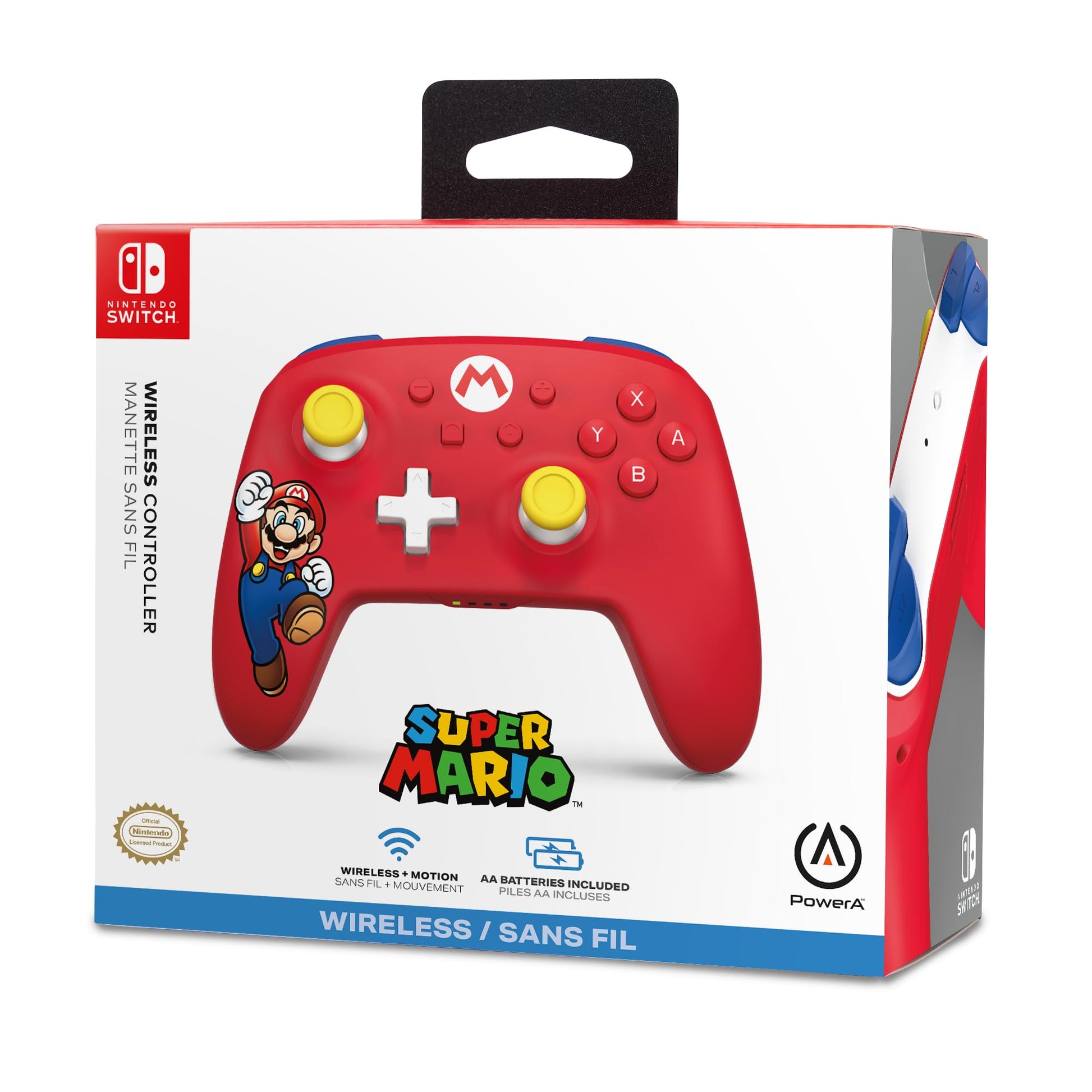 PowerA Wireless Controller, Switch - Mario Joy, Switch Lite/Switch - OLED Model, Switch 2 - EASY GAMES
