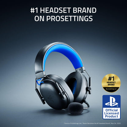 Razer BlackShark V3 X HyperSpeed Wireless Gaming Headset for PS5: 50mm Drivers - Cardioid Mic - 2.4 GHz, Bluetooth - Works with PC, Mac, Nintendo Switch, Smartphone - Long Battery Life - Black - EASY GAMES