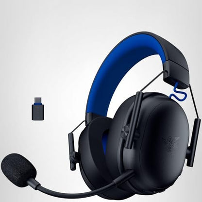 Razer BlackShark V3 X HyperSpeed Wireless Gaming Headset for PS5: 50mm Drivers - Cardioid Mic - 2.4 GHz, Bluetooth - Works with PC, Mac, Nintendo Switch, Smartphone - Long Battery Life - Black - EASY GAMES