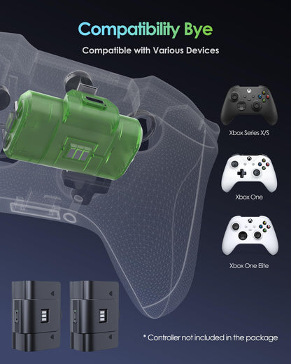 Rechargeable Xbox Controller Battery Pack, Play & Charge Kit for Xbox One/Xbox Series X|S 6amLifestyle