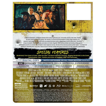 Borderlands - BLURAY, Digital, 4K ULTRA HD
