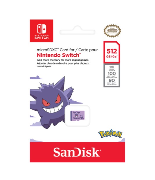 SanDisk Pokémon microSDXC Card for Nintendo Switch – 512GB