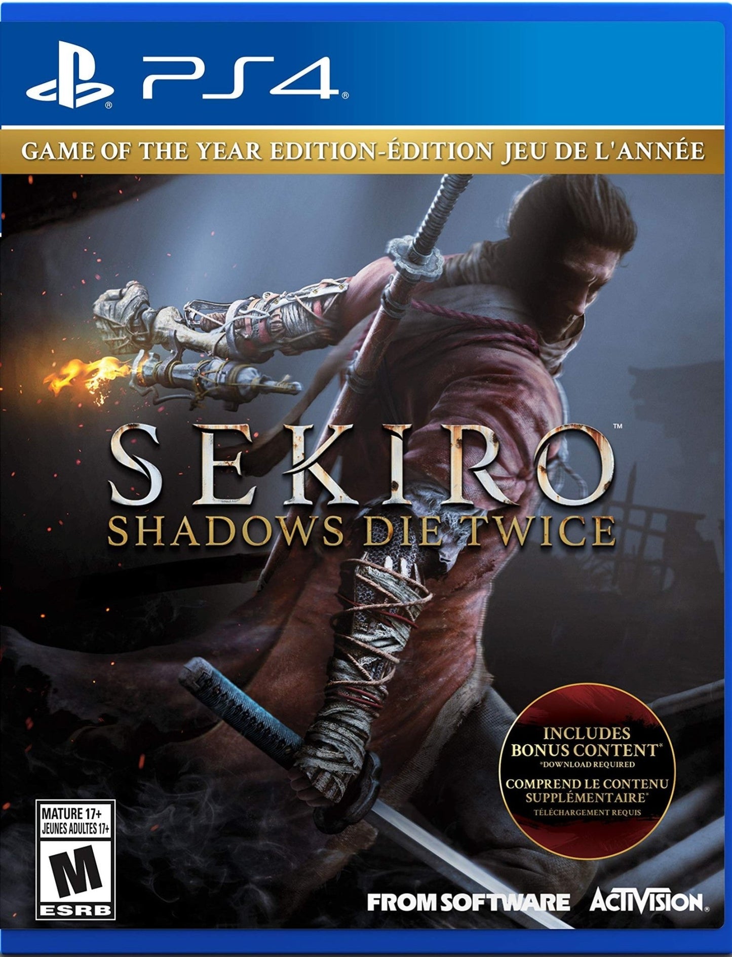 SEKIRO SHADOWS DIE TWICE PS4 GAME OF THE YEAR EASY GAMES