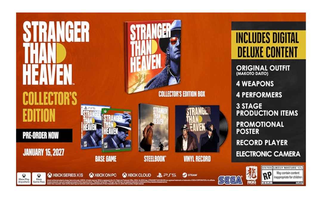 Stranger Than Heaven Collector's PS5 / XBOX EASY GAMES