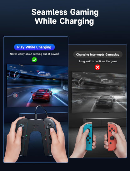 Switch 2 Charging Grip Magnetic, Controller for Switch 2 JoyPads JSAUX