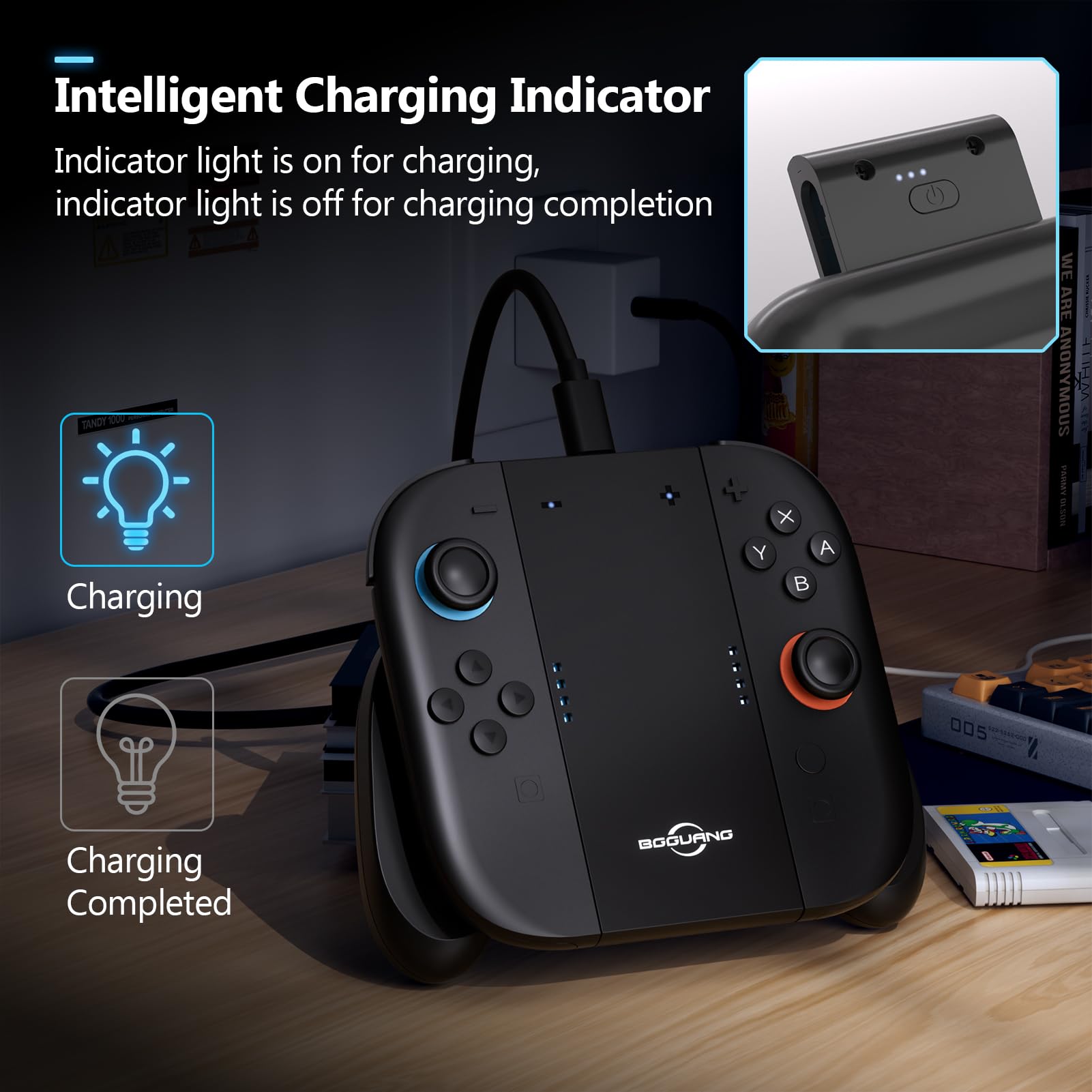 Switch 2 Joycon Charging Grip BGGUANG