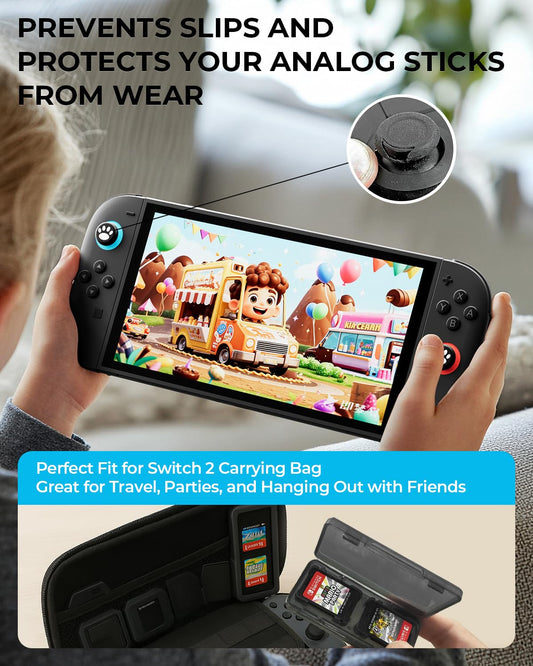 Switch 2 Screen Protector Accessories for Nintendo, 10 - In - 1 Bundle - EASY GAMES
