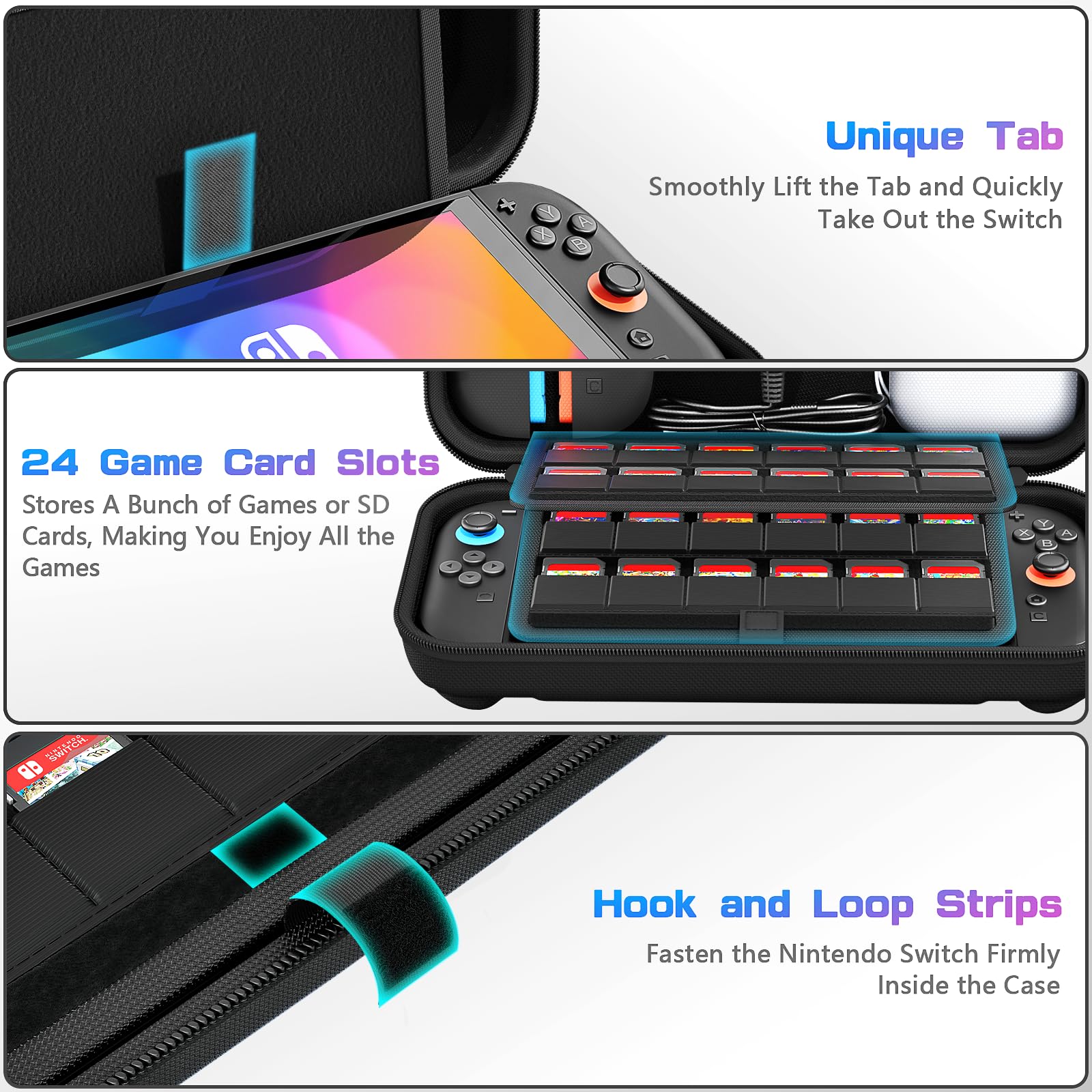 Switch Carrying Case Compatible with Nintendo Switch 2 daydayup