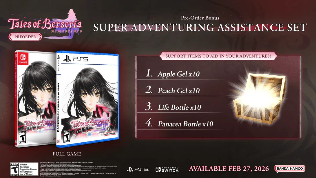 TALES OF BERSERIA REMASTERED PS5 EASY GAMES