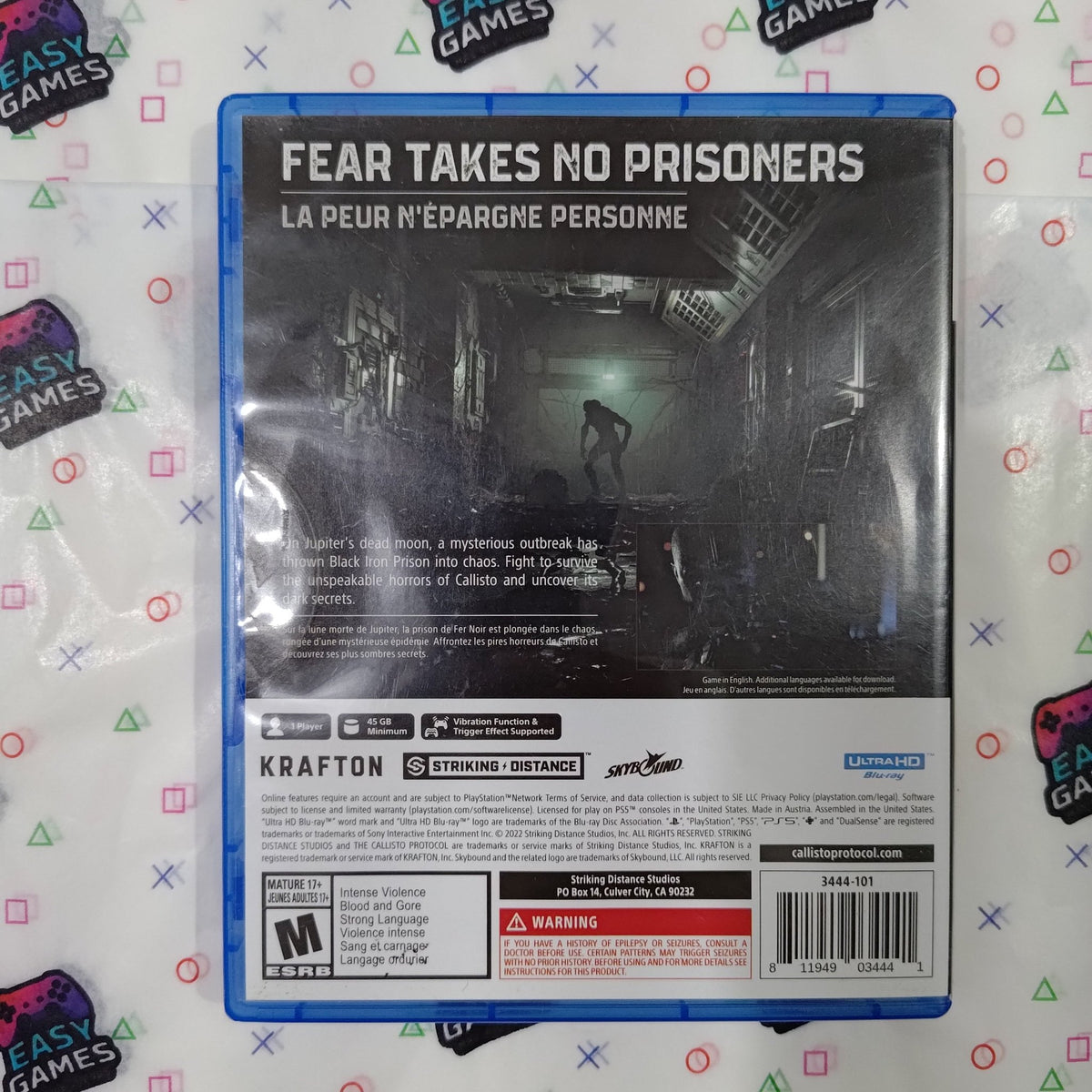 THE CALLISTO PROTOCOL PS5 EASY GAMES