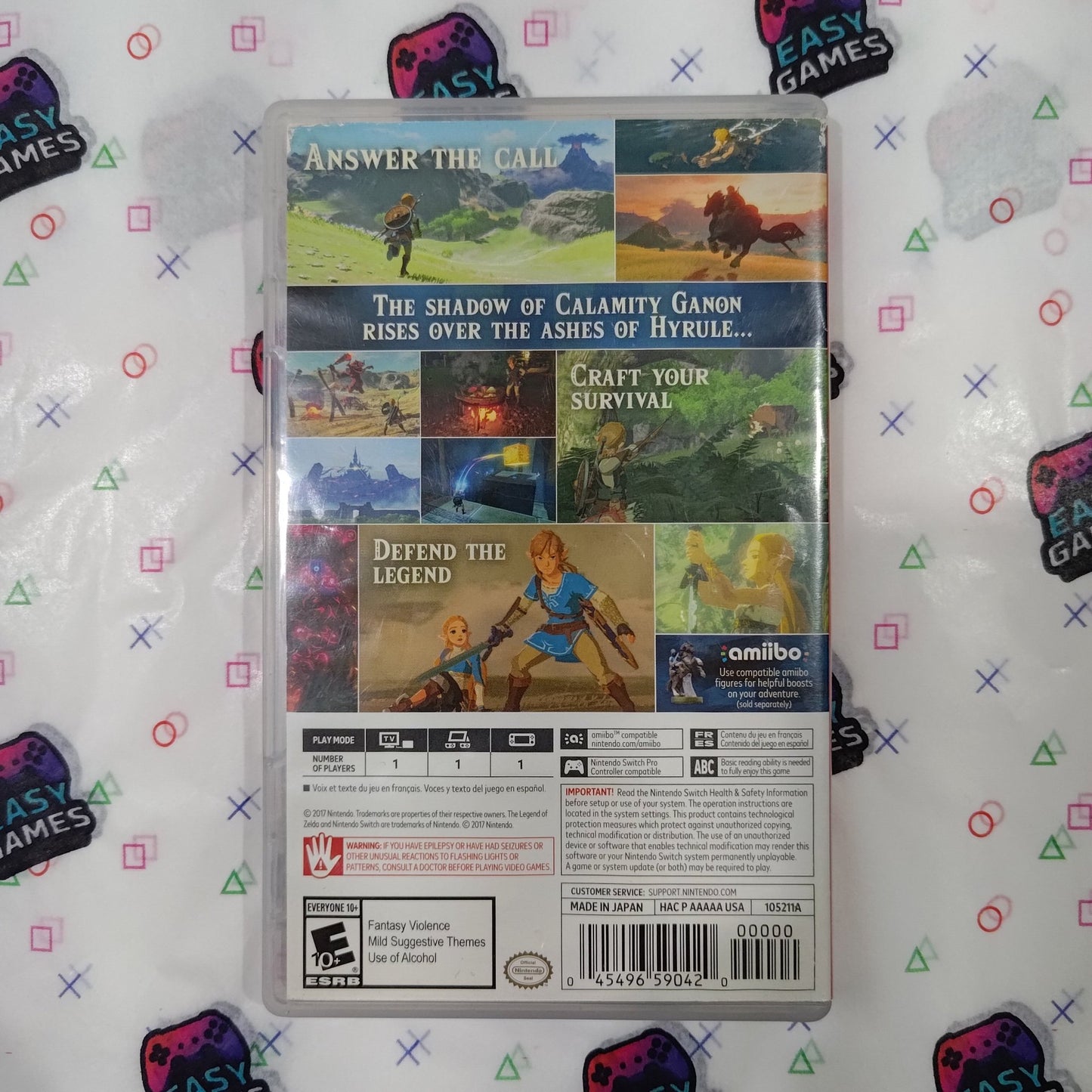 The Legend of Zelda Breath Of The Wild Switch EASY GAMES