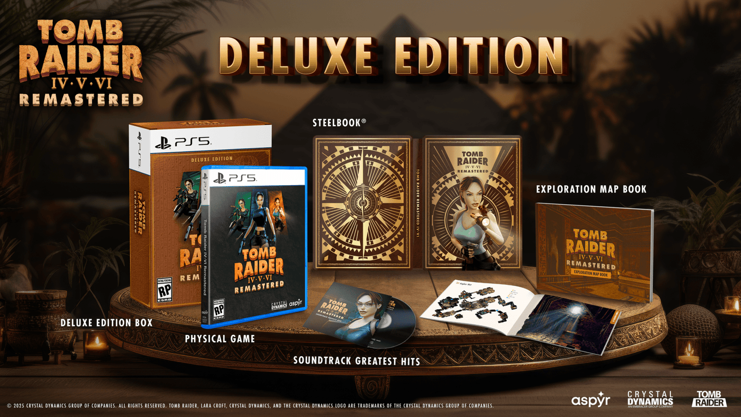 TOMB RAIDER IV-V-VI REMASTERED DELUXE SWITCH