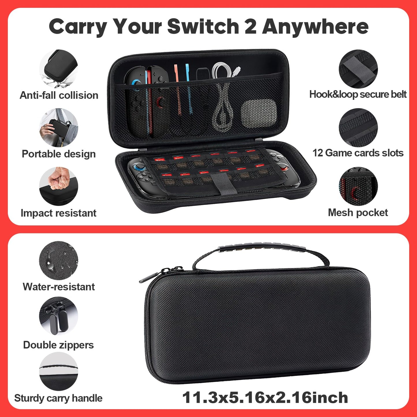 TPGSING Nintendo Switch 2 Accessories Bundle, 18 in 1 Kit for Switch 2 TPGSING