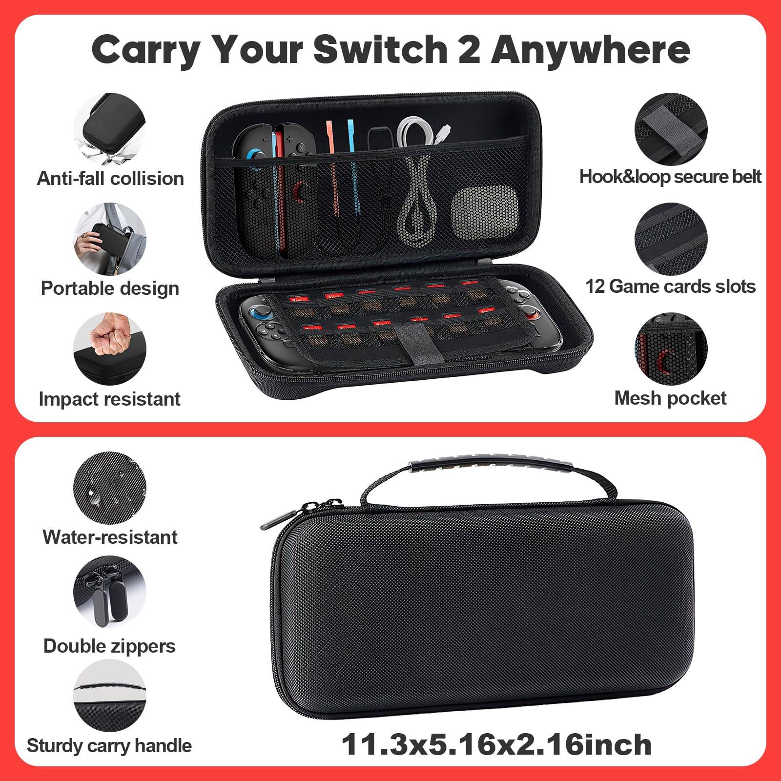 TPGSING Nintendo Switch 2 Accessories Bundle, 18 in 1 Kit for Switch 2 TPGSING