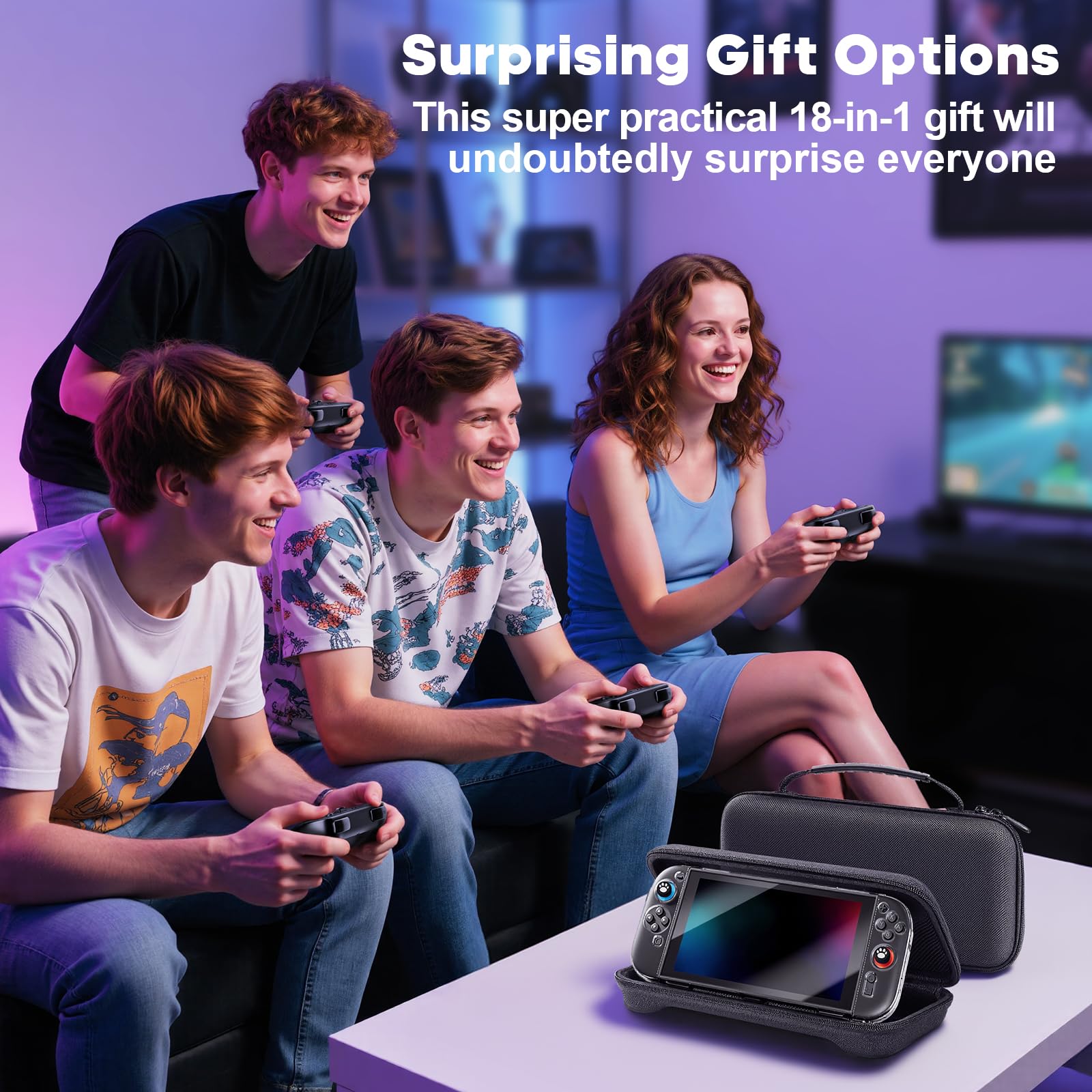 TPGSING Nintendo Switch 2 Accessories Bundle, 18 in 1 Kit for Switch 2 TPGSING